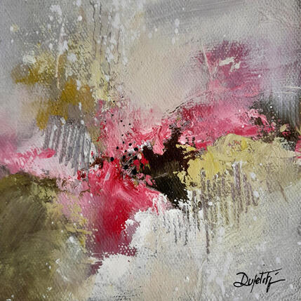 Pintura Aurore por Dupetitpré Roselyne | Pintura Abstracto Acrílico Minimalista