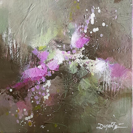 Pintura Tout simplement por Dupetitpré Roselyne | Pintura Abstracto Acrílico Minimalista