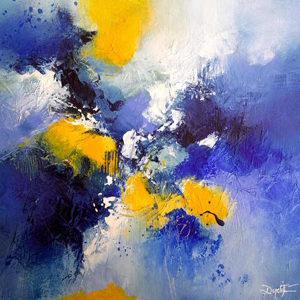 Painting Coïncidence by Dupetitpré Roselyne | Painting Abstract Acrylic Minimalist