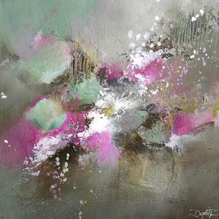 Painting En toute simplicité by Dupetitpré Roselyne | Painting Abstract Acrylic Minimalist