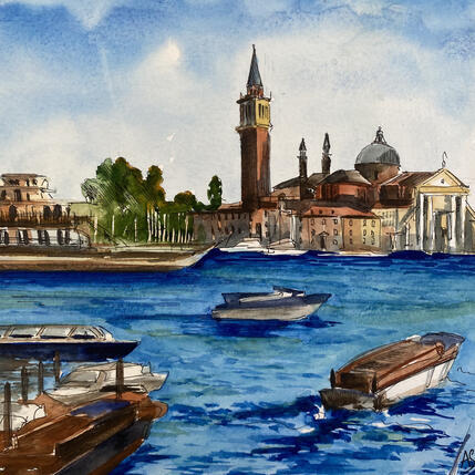 Painting Un après-midi à Venise by Sorokopud Angelina | Painting  Pop icons