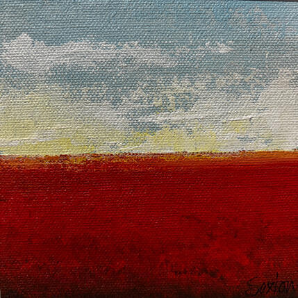 Peinture Etude Red 2 par Saxton Patricia | Tableau