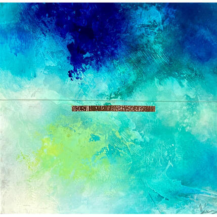 Gemälde Abstraction #4353 von Hévin Christian | Gemälde Abstrakt Acryl, Öl, Pastell Minimalistisch