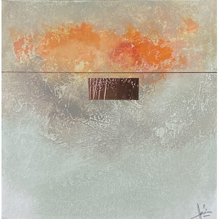 Peinture Abstraction #4358 par Hévin Christian | Tableau Abstrait Acrylique, Huile, Pastel Minimaliste