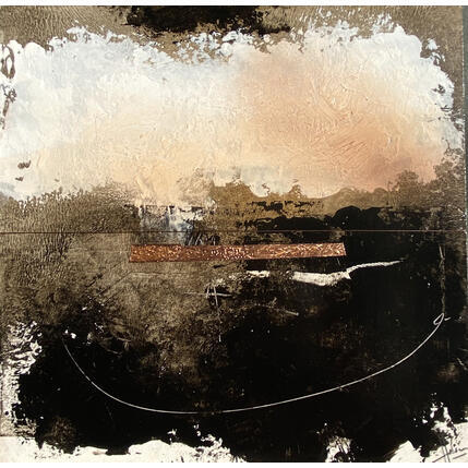 Peinture Abstraction #4355 par Hévin Christian | Tableau Abstrait Acrylique, Huile, Pastel Minimaliste