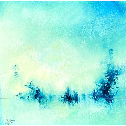 Peinture Abstraction #4352 par Hévin Christian | Tableau Abstrait Acrylique, Huile, Pastel Minimaliste