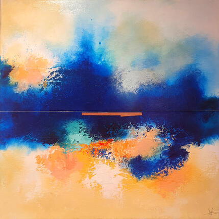 Painting Abstraction #3608 by Hévin Christian | Painting Abstract Acrylic, Oil, Pastel Minimalist