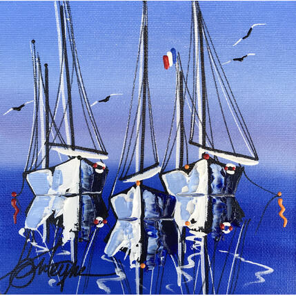 Painting Sérénité ici by Fonteyne David | Painting Figurative Acrylic