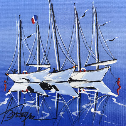 Peinture Le Touquet en mer par Fonteyne David | Tableau Figuratif Acrylique