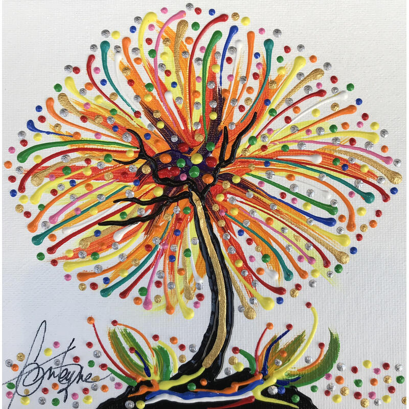 Painting Notre bel avenir by Fonteyne David | Painting Figurative Acrylic