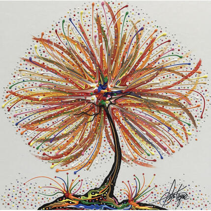 Peinture Soleil d'amour par Fonteyne David | Tableau Figuratif Acrylique