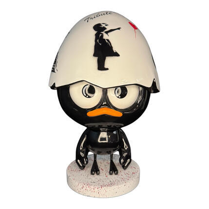 Sculpture P'TIT CALI BANKSY by Le Marquis | Sculpture Pop-art Acrylic, Resin Pop icons