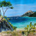 Peinture Let the Sunshine in. par Rey Ewa | Tableau Figuratif Paysages Acrylique