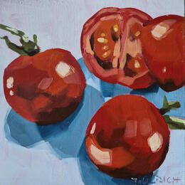 Pintura Split Red por Ulrich Julia | Pintura