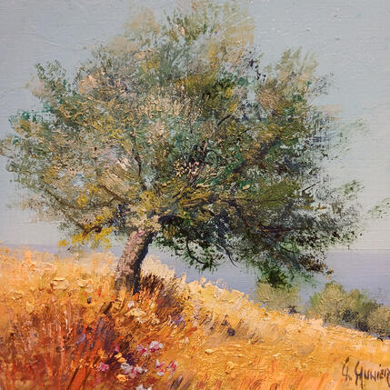 Painting sur l'ile de Paros en Gréce by Sannier Daniel | Painting Impressionism Oil Landscapes