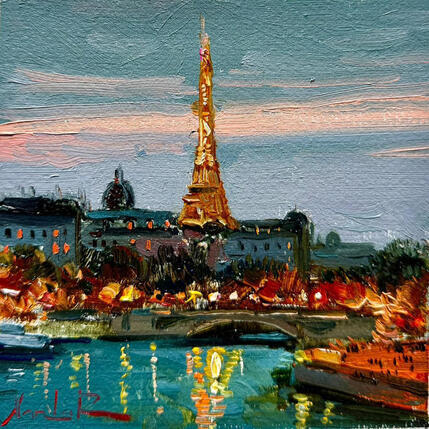 Painting Lights on the Water by Xanlar | Painting