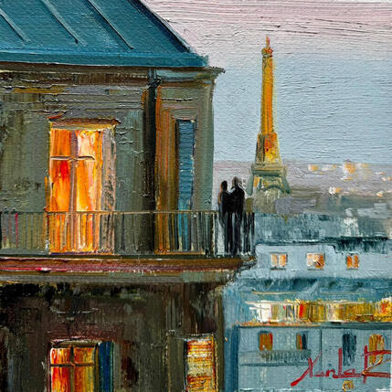 Painting Balcony in Paris by Xanlar | Painting