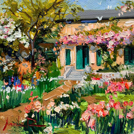Painting Garden in Bloom by Xanlar | Painting