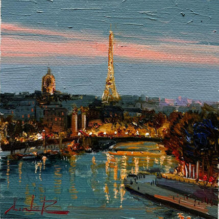 Painting Lights of Paris by Xanlar | Painting