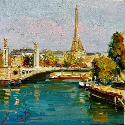 Painting Soft Day in Paris by Xanlar | Painting
