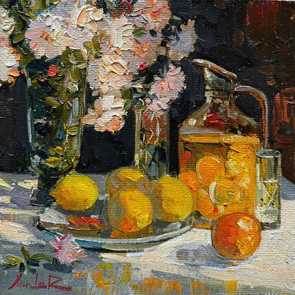 Painting Lemons and Glass by Xanlar | Painting
