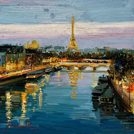 Painting The Stillness of Paris by Xanlar | Painting