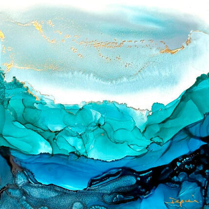 Painting 3089 Poésie Givrée by Depaire Silvia | Painting Abstract Acrylic