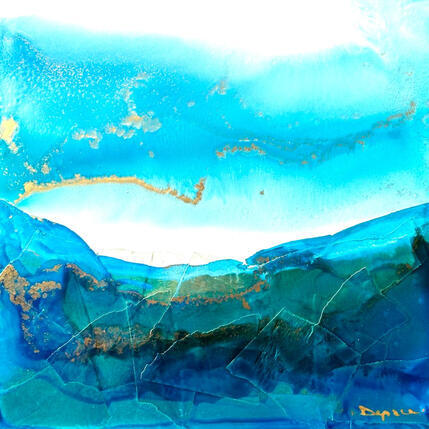 Painting 2980 Poésie Marine by Depaire Silvia | Painting Abstract Acrylic