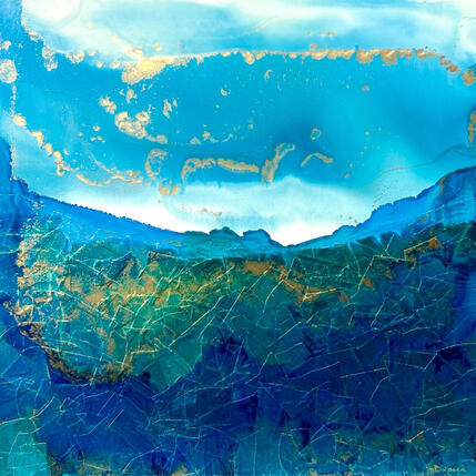 Painting 3069  Poésie Marine by Depaire Silvia | Painting Abstract Acrylic