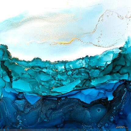 Painting 3107 Poésie Givrée by Depaire Silvia | Painting Abstract Acrylic