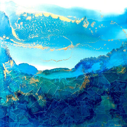 Painting 3074  Poésie Marine by Depaire Silvia | Painting Abstract Acrylic