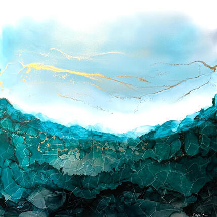 Painting 3117 Poésie Givrée by Depaire Silvia | Painting Abstract Acrylic