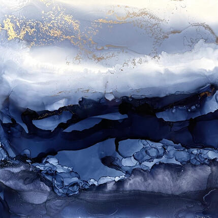 Painting 3082  Poésie Marine by Depaire Silvia | Painting Abstract Acrylic