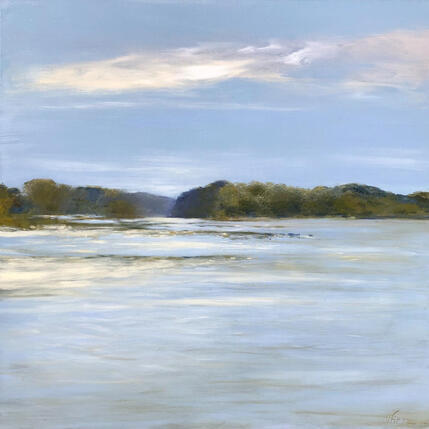 Painting Clarté Ligérienne à Bouchemaine by Fièvre Véronique | Painting