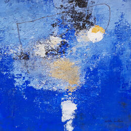 Painting abstract blue B 158 by Wilms Hilde | Painting