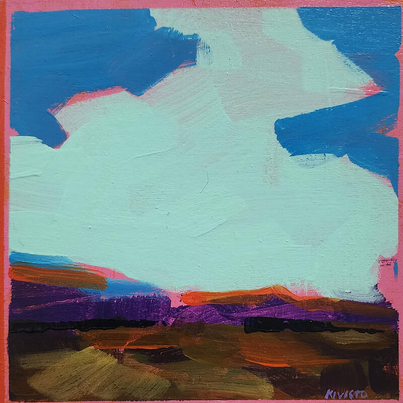 Painting Stay Awhile by Kivisto Jamie | Painting Abstract Landscapes Acrylic