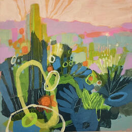 Painting Saguaro Dreams by Kivisto Jamie | Painting