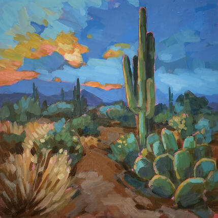 Peinture A Kiss of Light par Kivisto Jamie | Tableau Impressionnisme Acrylique Nature