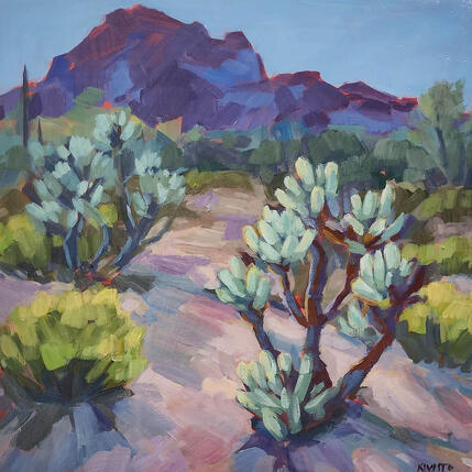 Painting Cholla Salute by Kivisto Jamie | Painting