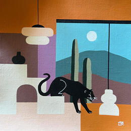 Pintura Texas Dream por Birsak Mariah | Pintura Figurativo Acrílico Iconos pop