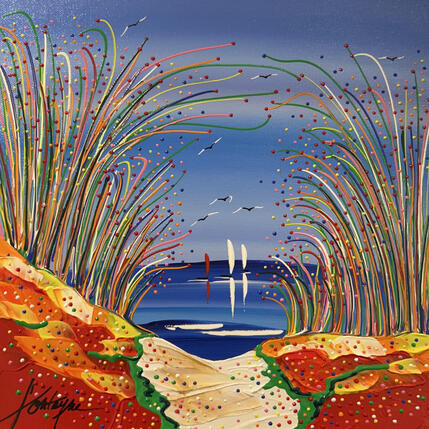 Painting Les herbes de Lille by Fonteyne David | Painting Figurative Acrylic