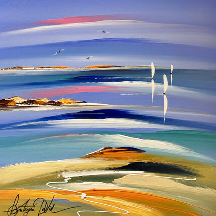 Gemälde Sagesse du bord des mers von Fonteyne David | Gemälde Figurativ Acryl