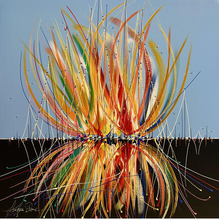 Gemälde Les contrastes de la mer von Fonteyne David | Gemälde Figurativ Acryl