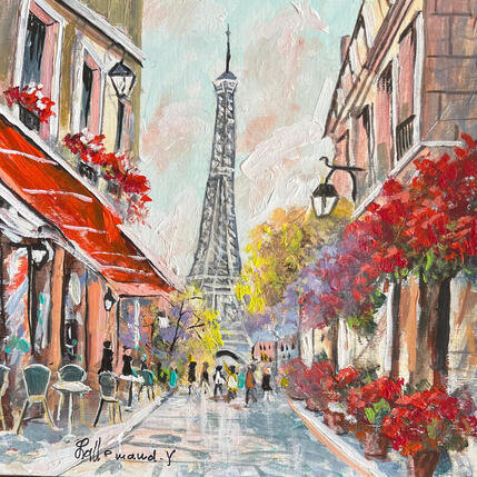 Painting Matin clair sur la Tour Eiffel by Lallemand Yves | Painting