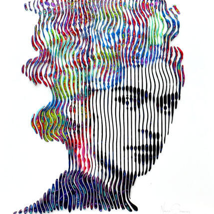 Peinture FRIDA KHALO ROOTS OF FIRE par Schroeder Virginie | Tableau Pop-art Acrylique Icones Pop