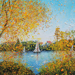 Pintura Voile d'automne por Dessapt Elika | Pintura