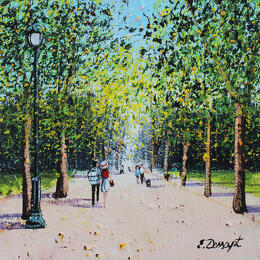 Pintura Au parc por Dessapt Elika | Pintura