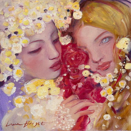 Peinture Tenderness par Bright Lana  | Tableau Figuratif Huile