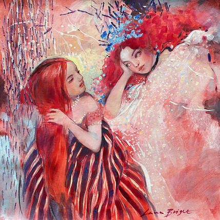 Peinture Let me in on a secret par Bright Lana  | Tableau Figuratif Huile