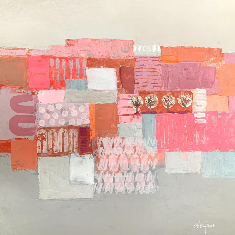 Painting Rêverie 1 by Ottenjann Andrea | Painting Abstract Landscapes Acrylic